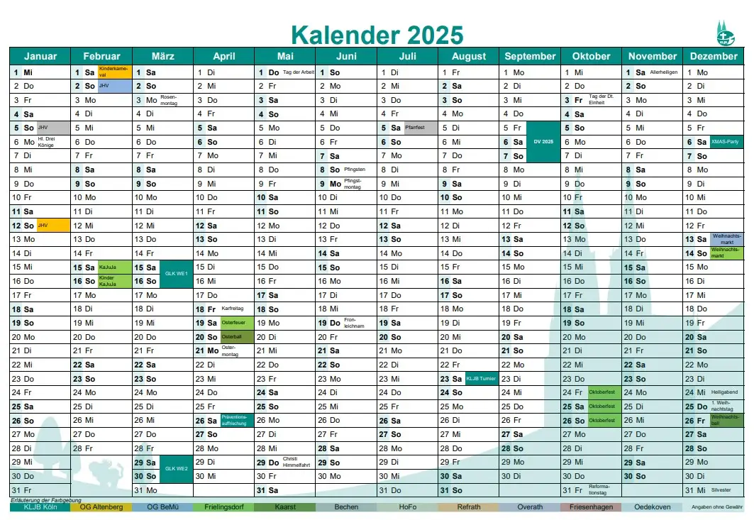 Mehr über den Artikel erfahren KLJB Köln Kalender 2025